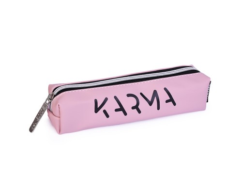 Пенал "Karma" 21x4x4 см, прямоугольный для 40 предметов, на молнии, антивандальная искусственная кожа до -40C, с подкладом