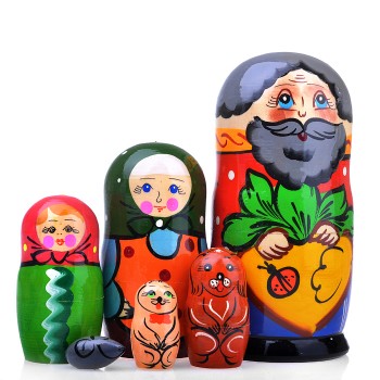 Матрешка Сказка Репка 6 в 1