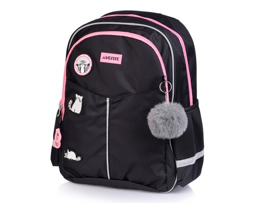 Рюкзак "Lifestyle. Pedro Raccoon" школьный 37x28x16 см (16 л) 500 г, плотный износостойкий полиэстер с водоотталкивающей пропиткой и rip-stop, 2 отделения на молнии
