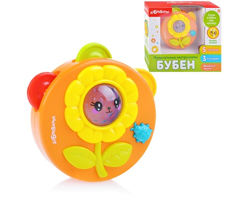 Бубен (Музыкальные инструменты) Оранжевый