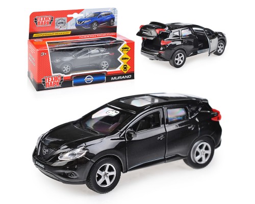 Машина металл. Nissan Murano 12см, (открыв.двери,черный) инерц. в коробке