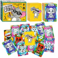 Игра настольная "А ты купи Слона" Аукцион с забавными слонами Актив time
