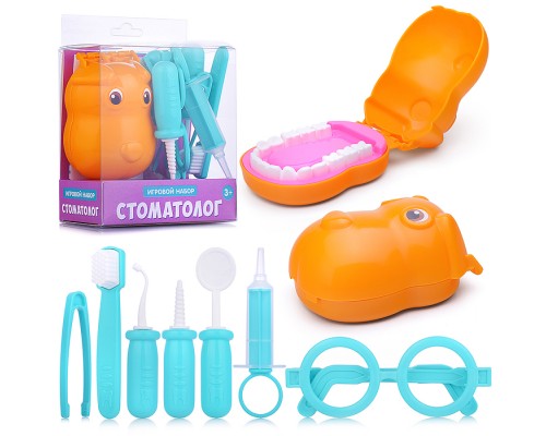 Игровой набор "Стоматолог" Собачка, 8 предметов, блистер
