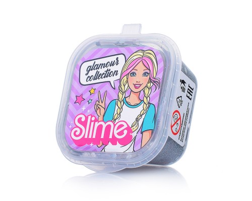 Игрушка для детей старше трех лет модели Slime Glamour collection, серебряный с блестками, 60г