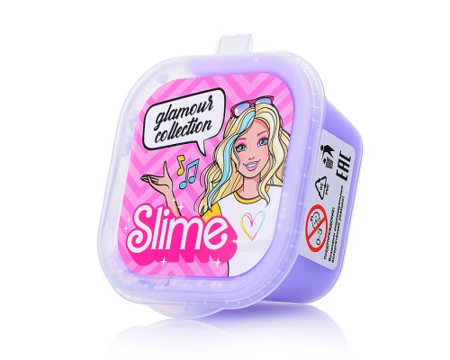 Игрушка для детей старше трех лет модели Slime Glamour collection, сиреневый с шариками, 60г