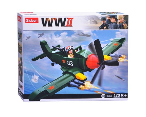 Конструктор "Боевой самолет" (170 дет)