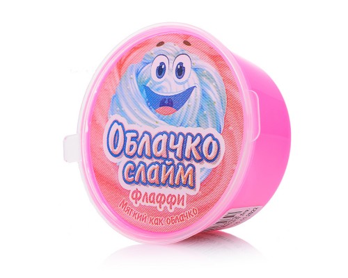 Слайм Облачко, розовый 50 мл. (37,5 гр)