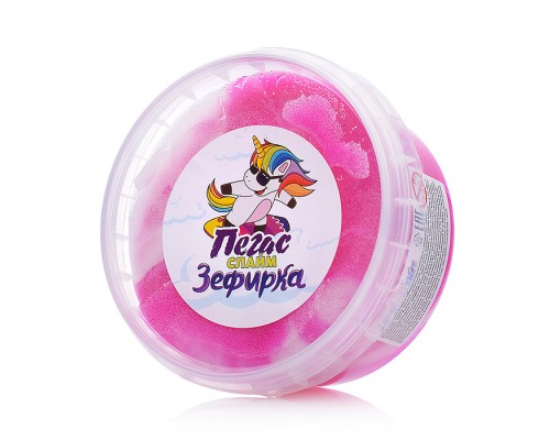 Слайм Зефирка, 200 гр., два цвета: белый и ежевика