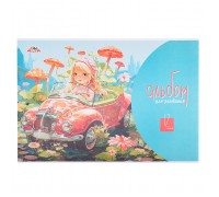 Альбом для рисования 12л. цв. офс. обл."Милая девочка"