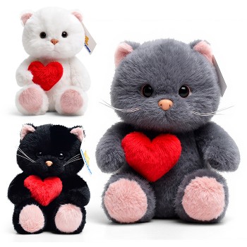 Мягкая игрушка "Кот с сердечком" 22 см