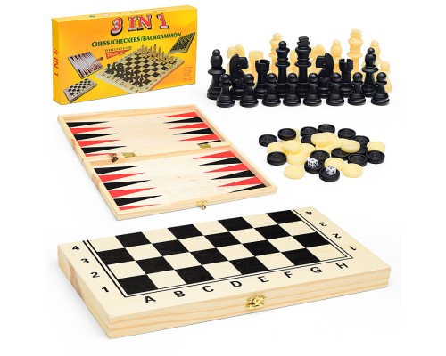 Игра 3 в 1 "Шахматы, шашки,нарды"