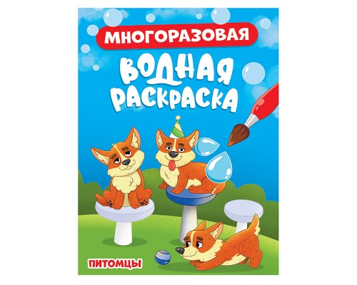 Многоразовая водная раскраска. Питомцы