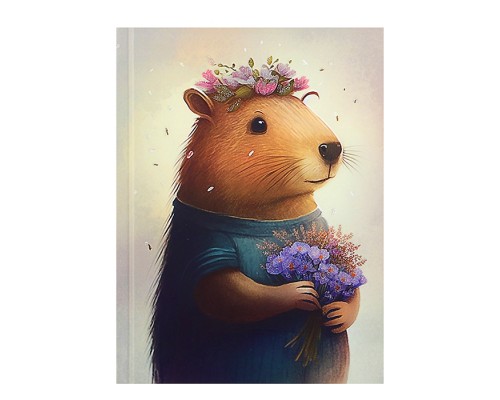 Книжка записная А6 80л "Капибара"