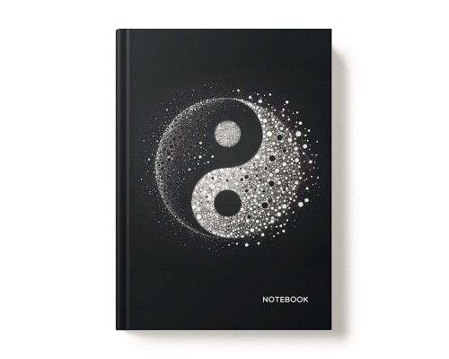 Книжка записная А5 128л "Инь и ян"