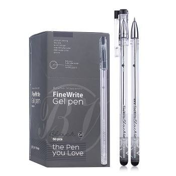 Ручка "Finewrite" гелевая, 0.4 мм, черный
