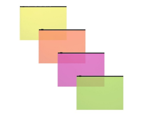 Zip-пакет пластиковый Fizzy Neon, C6, ассорти