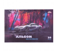 Альбом для рисования 20л. "Авто"