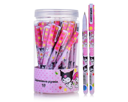 Ручка шариковая Kuromi+My melody, цвет чернил синий, 0,7 мм,