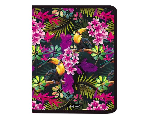 Папка  на молнии пластиковая Tropics, A4