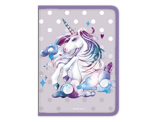 Папка   на молнии пластиковая Dream Unicorn, A4