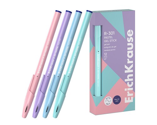 Ручка гелевая R-301 Gel Stick Pastel  0.5, цвет чернил синий