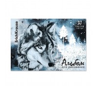 Альбом для рисования 30 л. "Timber Wolf" на клею А4