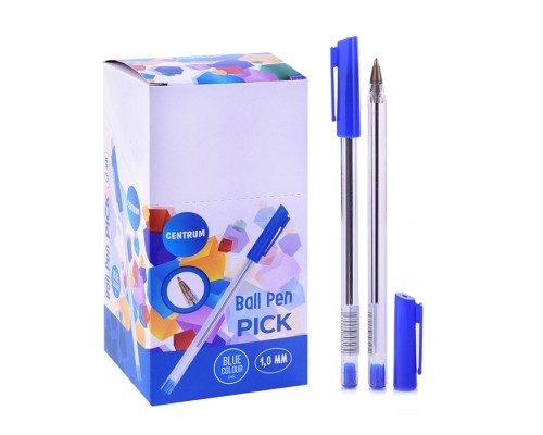 Ручка шариковая PICK, синие чернила, 1.00мм