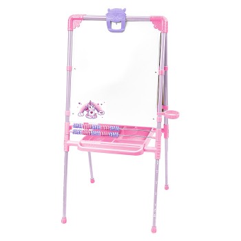 Мольберт &laquo;Доска знаний&raquo; двусторонний (с единорогом розовый)