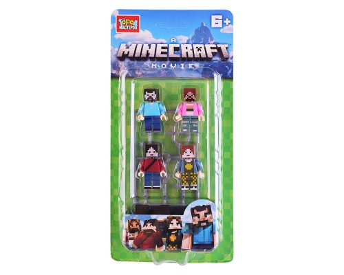 Конструктор фигурки minecraft movie -4 шт.