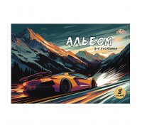 Альбом для рисования 8л. "Гоночный автомобиль" цв. офсет. обл.