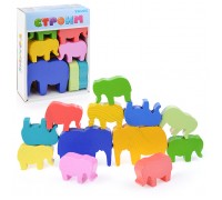 Логический игровой Набор  "Учимся играя" "Строим" 12 дет.