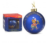 Елочный стеклянный шар "Волшебный ключик" 8 см