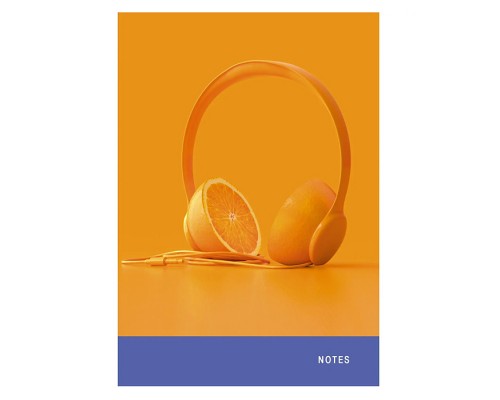 Книги для записей А5 "My music" (145х210), 100л. 7БЦ, глянцевая ламинация