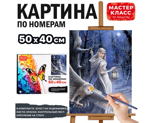 Набор для рисования "Картина по номерам 50х40 см. Полуночный вестник"