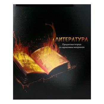 Тетрадь 48л. линия Литература "Магия предмета" стандарт, хол ф.,тв.л