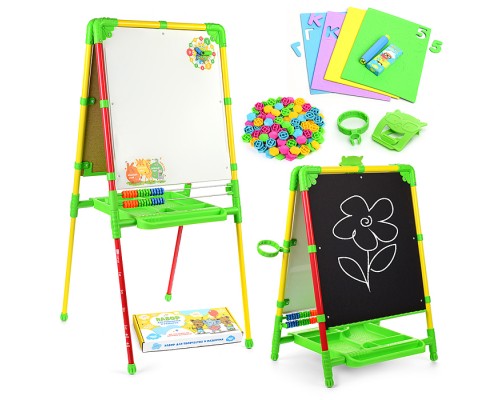 Мольберт «Доска знаний» двусторонний (желто-красный)