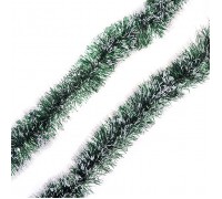 Мишура (5см*2м) белый-зелёный