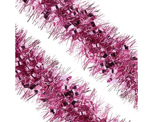 Мишура (10см*2м) розовая