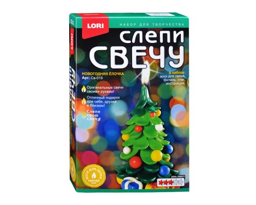 Слепи свечу "Новогодняя ёлочка"