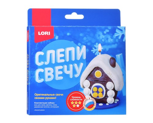 Слепи свечу "Зимний домик"