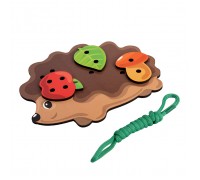 Шнуровка деревянная "Ежик" Baby Toys