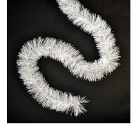 Мишура "Праздничная" белая 2м.