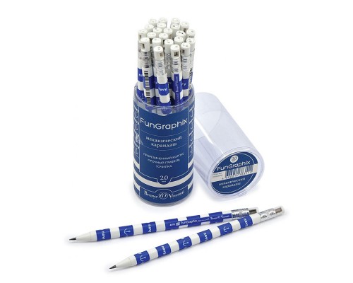 Карандаш механический цанговый с точилкой "FunGraphix. Морская" 2мм