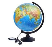Глобус Земли физический 320мм с подсветкой Классик