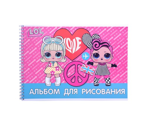 Альбом для рисования 40л "LOL" А4 выб УФ двойной, конгрев