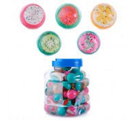 Мяч каучуковый "Ассорти" (3,2см) в банке