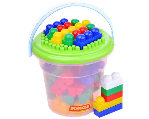 Конструктор Юниор (57) в ведре Макси с крышкой