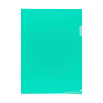 Папка-уголок A4 120 мкм. песок, зеленый