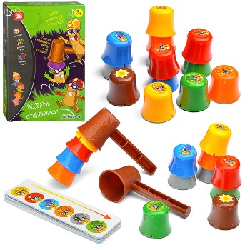 Игра настольная "Весёлые стаканчики" в коробке