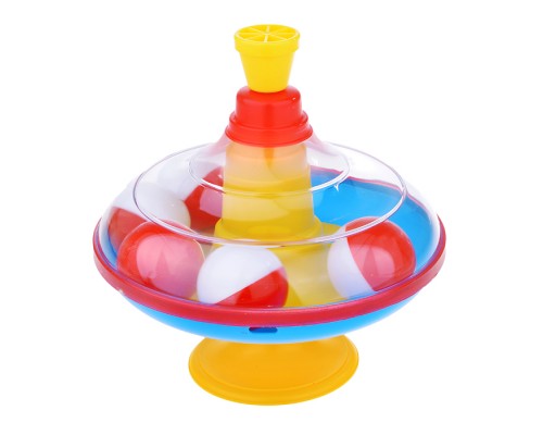 Юла большая с шариками в сетке